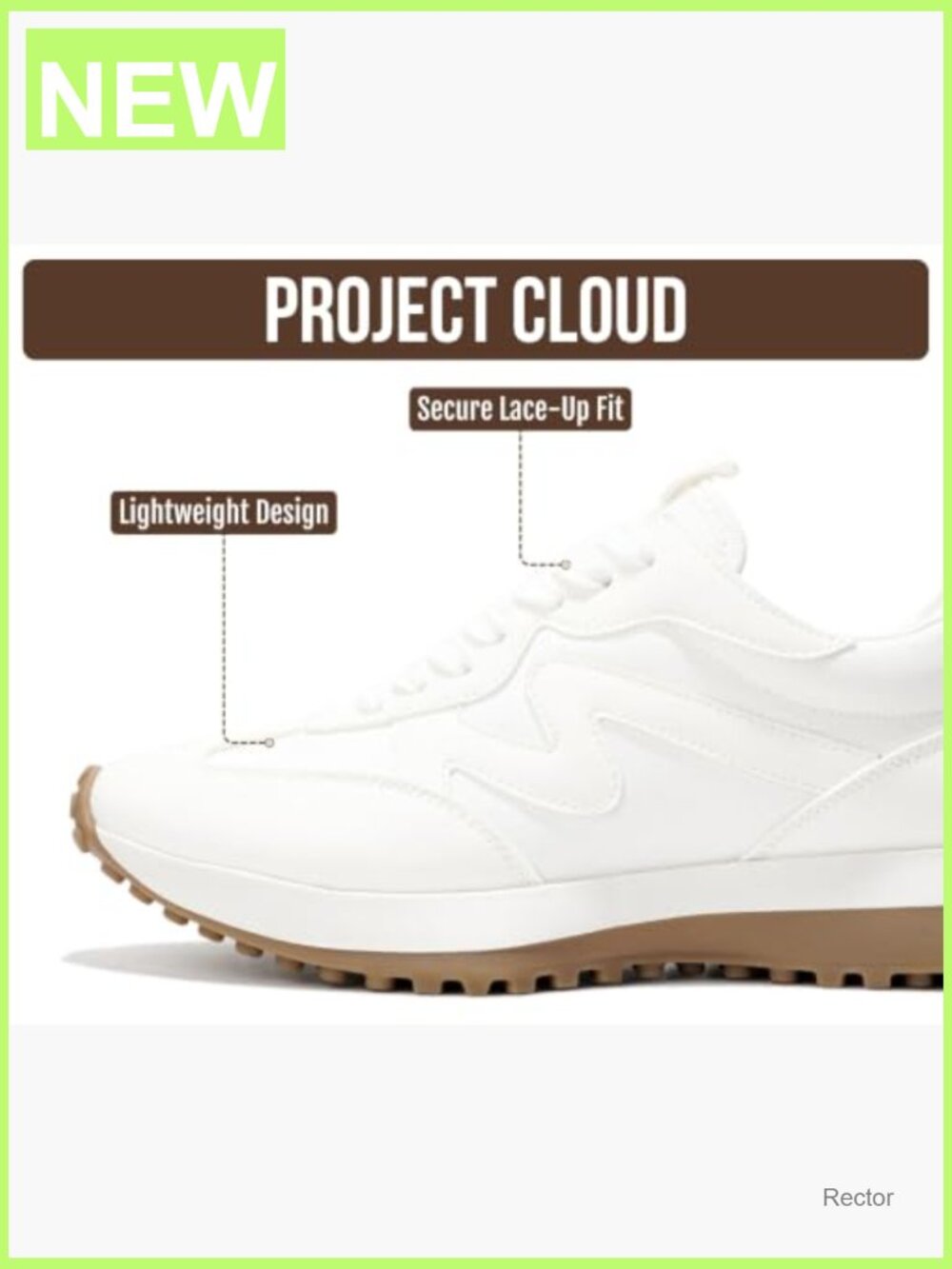 Memory Foam Lace-up Fashion Sneakers - Non-Slip Casual Walking Shoes - Picture 3 of 7